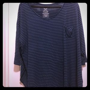 Navy with Silver Stripe Tunic size 26/28